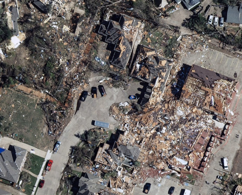 GIC collects aerial images of Dallas Tornado