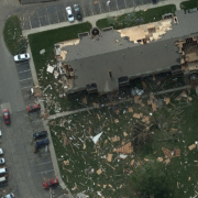 Tornado damage in Dayton Ohio