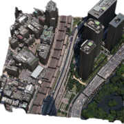 Digital surface models for vector 3D buildings