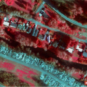 Multispectral imagery of wildfire damage