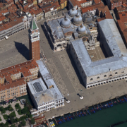 Venice Italy Oblique Aerial Image