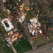 Tornado damage in Newnan, Georgia