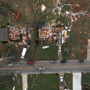 Tornado damage in Newnan, Georgia