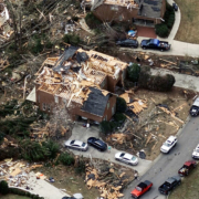Tornado damage in Birmingham, Alabama