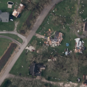 Home damage from Hurricane Ida