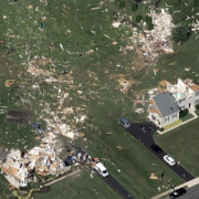 Damages from Mid-Atlantic Tornado