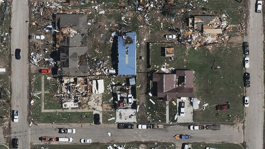 Tornado damage in Perryton, Texas
